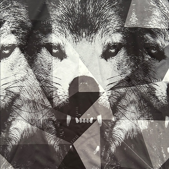 Civil Regime Black and Gray Wolf Bodycon Dress, Size Large, NWT - Picture 5 of 12